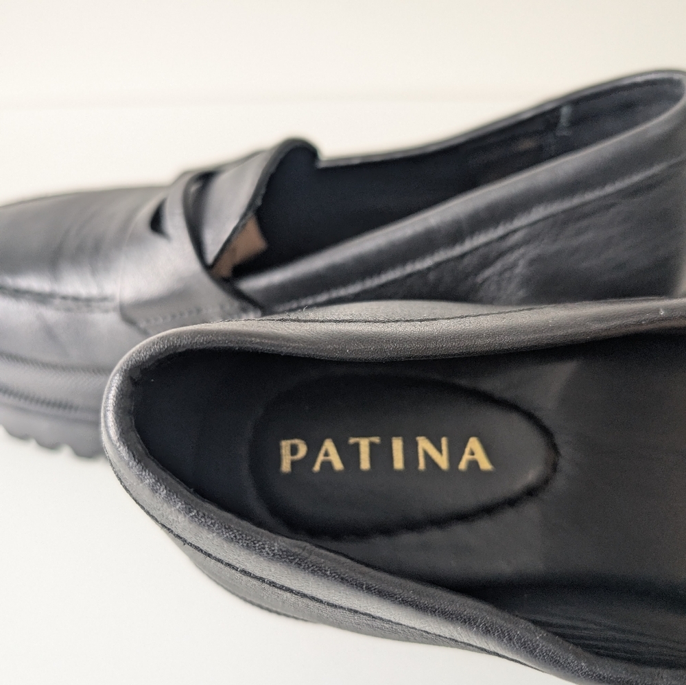Portland Leather Goods Patina Zoe Chunky Loafers Size: 7 - Picture 4 of 7